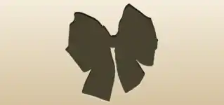 Ribbon Bow silhouette