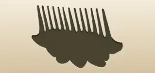 Comb silhouette