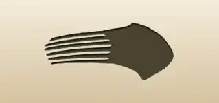 Comb silhouette