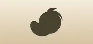 Peach silhouette