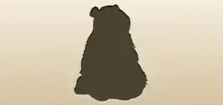 Panda silhouette