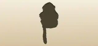 Monkey silhouette
