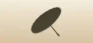 Oil-Paper Umbrella silhouette