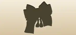Ribbon Bow silhouette