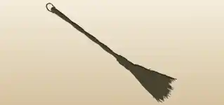 Broom silhouette