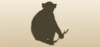 Monkey silhouette