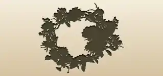 Wreath silhouette