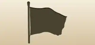 Flag silhouette