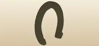 Horseshoe silhouette