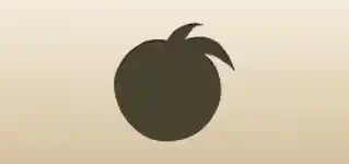 Peach silhouette