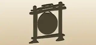 Gong silhouette