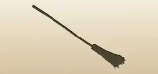 Broom silhouette