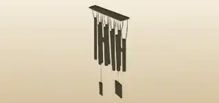 Wind Chimes silhouette