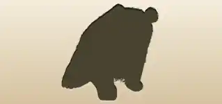 Panda silhouette