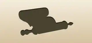 Scroll silhouette