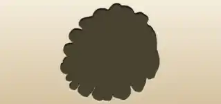 Pinecone silhouette