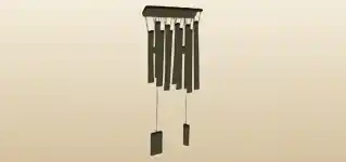 Wind Chimes silhouette