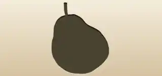 Pear silhouette