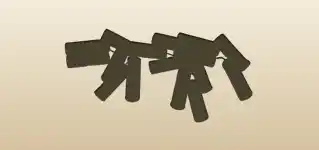 Firecrackers silhouette