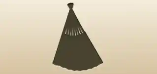 Hand Fan silhouette