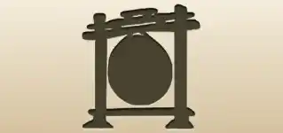 Gong silhouette