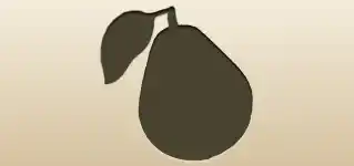 Pear silhouette