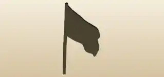 Flag silhouette