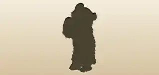 Panda silhouette