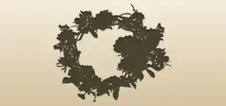 Wreath silhouette