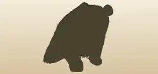 Panda silhouette
