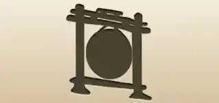 Gong silhouette