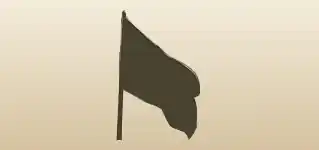 Flag silhouette