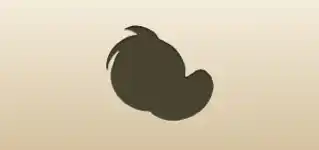 Peach silhouette