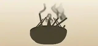 Incense Holder silhouette