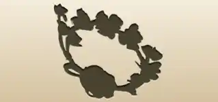 Wreath silhouette
