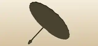 Oil-Paper Umbrella silhouette