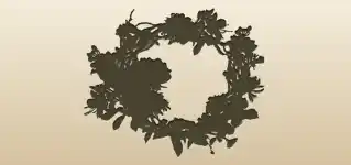 Wreath silhouette
