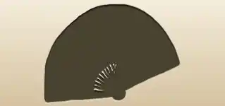 Hand Fan silhouette