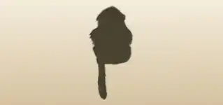 Monkey silhouette