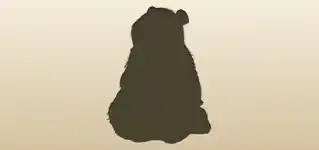 Panda silhouette