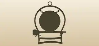Gong silhouette