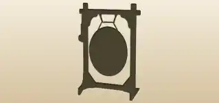 Gong silhouette
