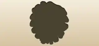 Pinecone silhouette