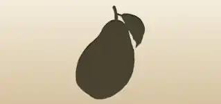 Pear silhouette