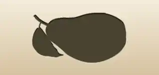 Pear silhouette