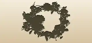 Wreath silhouette