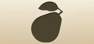 Pear silhouette