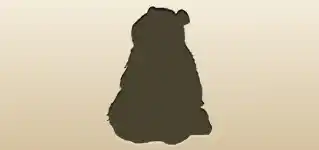Panda silhouette