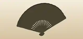 Hand Fan silhouette