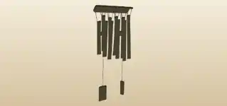 Wind Chimes silhouette